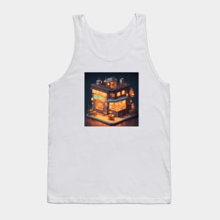 Isometric Coffee Vintage Geometric Vintage Since Established Tank Top